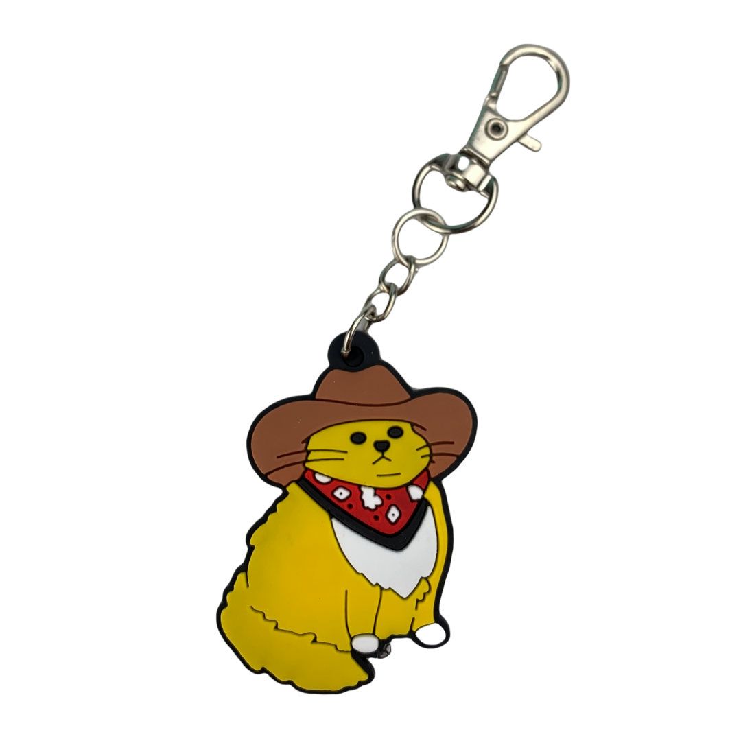 Cat with Hat Water Bottle Accessory Charm