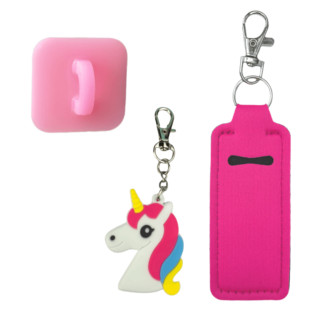 CharCharms Water bottle Accessories Accessory Bundle Unicorn Pink