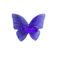 Purple Glitter Butterfly Stick-On Hook