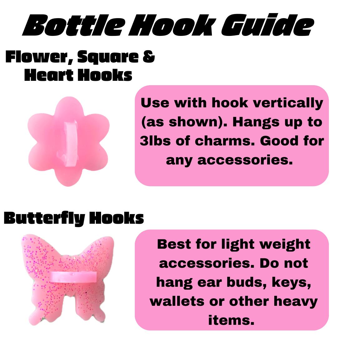 CharCharms Pink Heart Stick-On Hook Guide