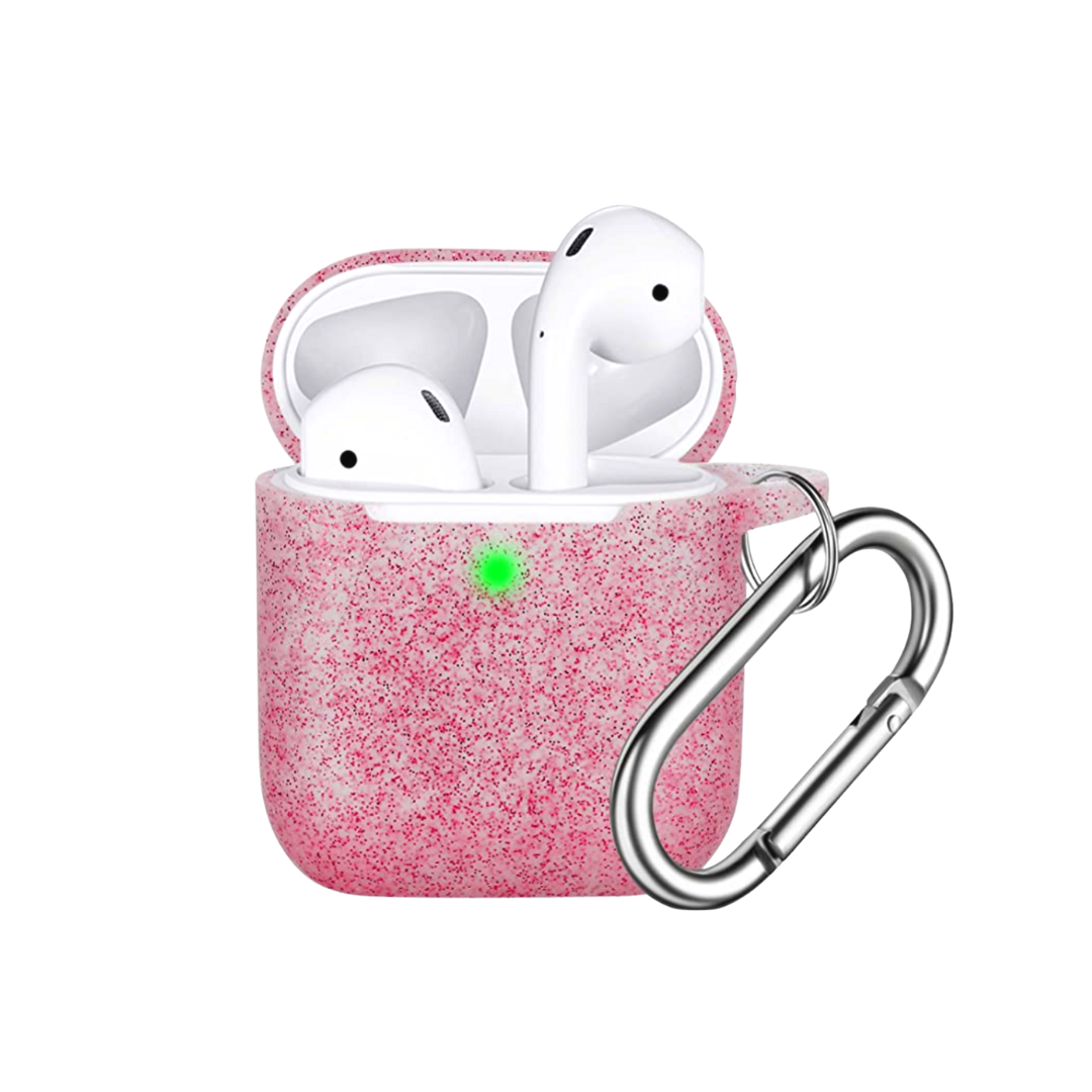 Airpod Holder Case Pink Glitter Accessories