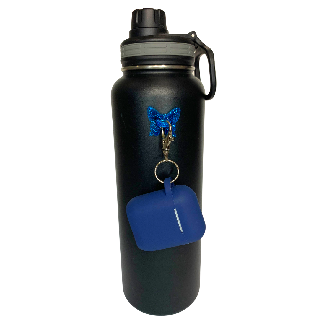 Airpod Case Navy Water Bottle Accessories